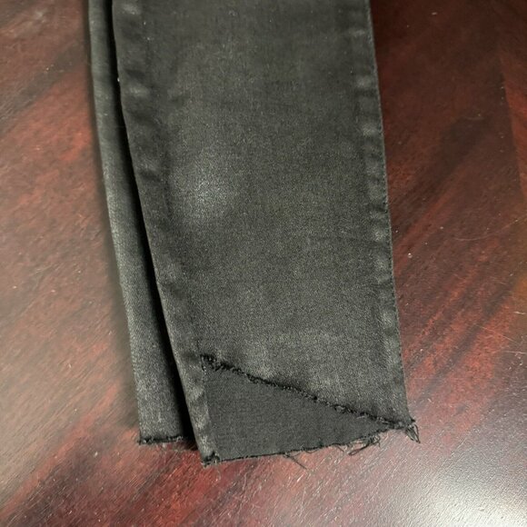 Pistola Jeans Womens Size 27 Aline Coated High Rise Skinny in Black Coated Onyx - Picture 13 of 16